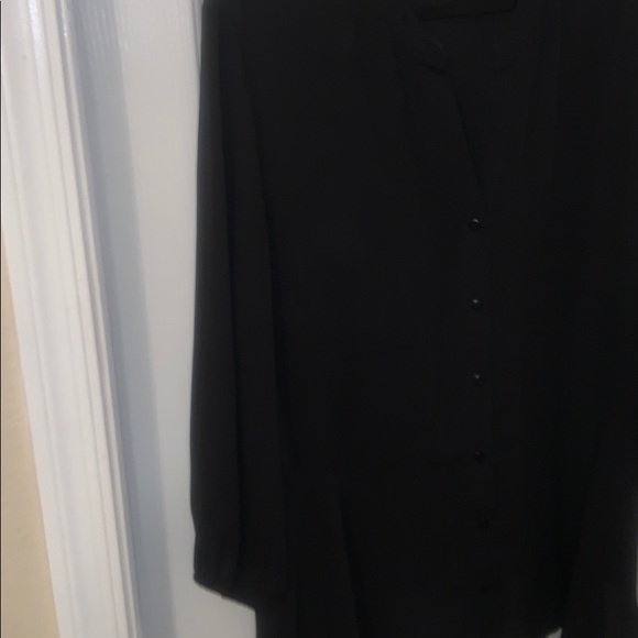 Black button up blouse - Picture 5 of 6